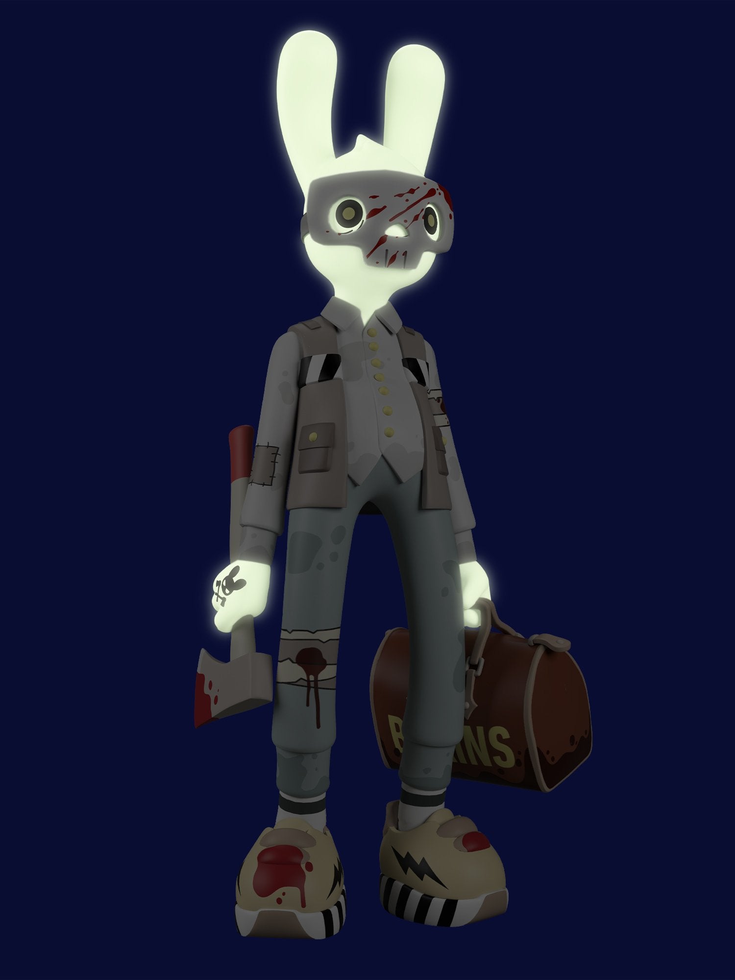 Superplastic x Guggimon “WORK & SLAY” Glow Edition 12-INCH Art Toy Figure