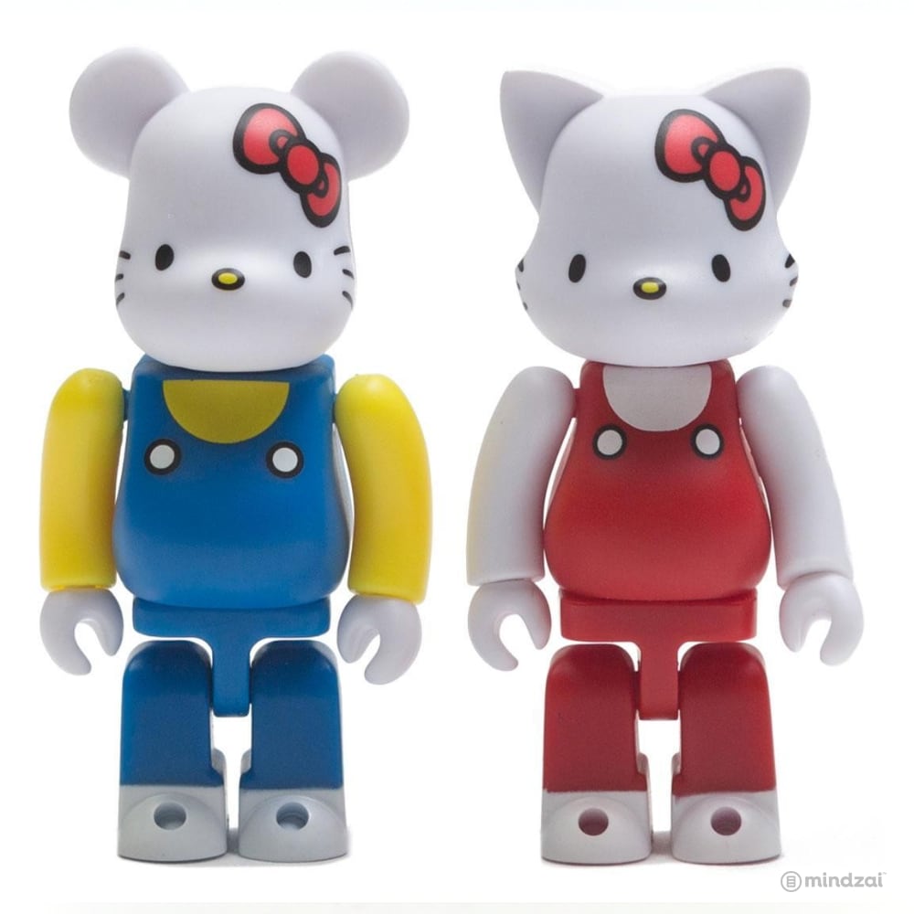 Hello Kitty Bearbrick and Nyabrick 100% Figure 2-Pack Set by Medicom Toy
