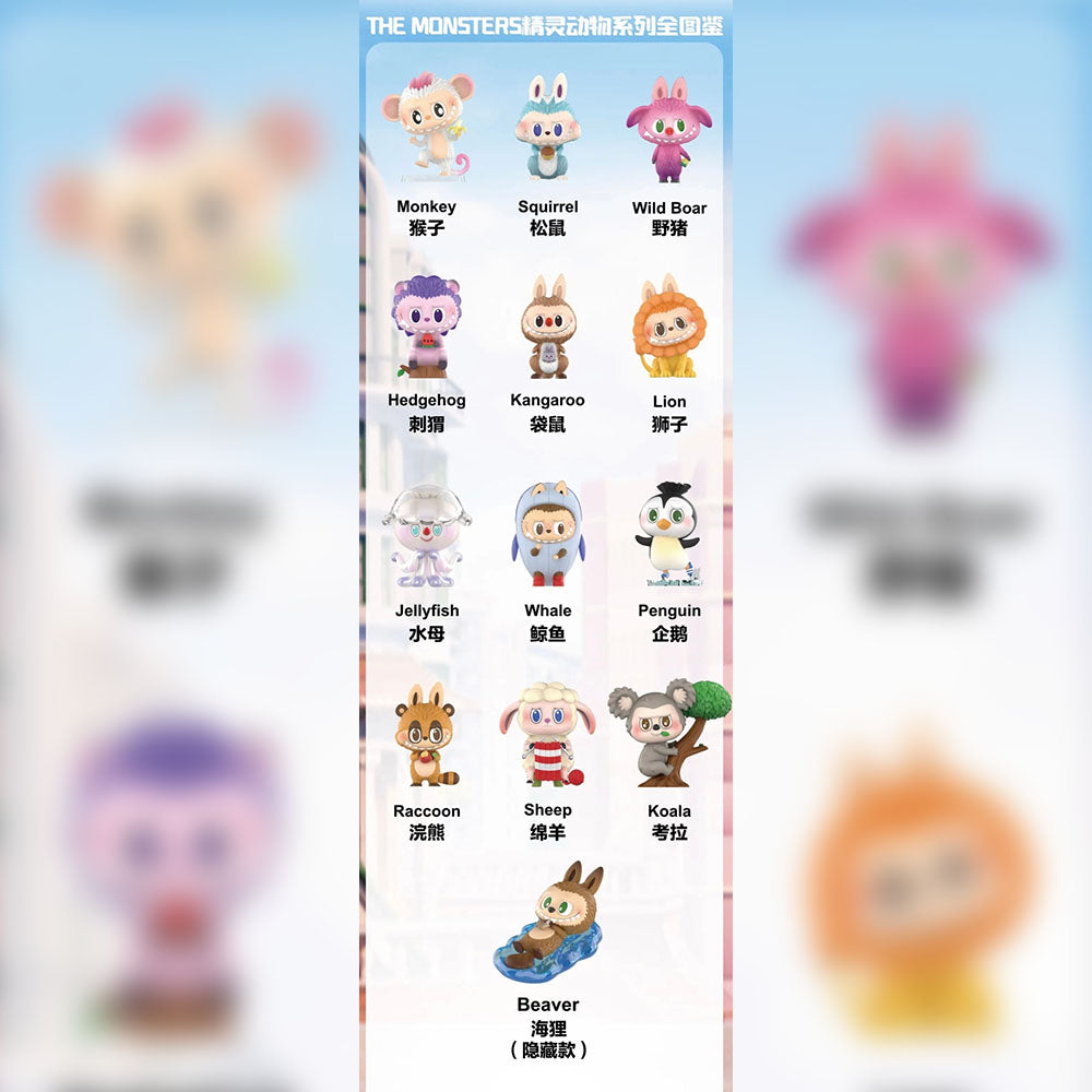 The Monsters Animals Blind Box Series by Kasing Lung x POP MART