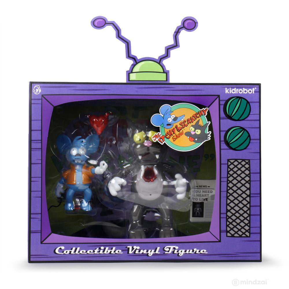 Itchy and Scratchy Medium Figure by Kidrobot x The Simpsons