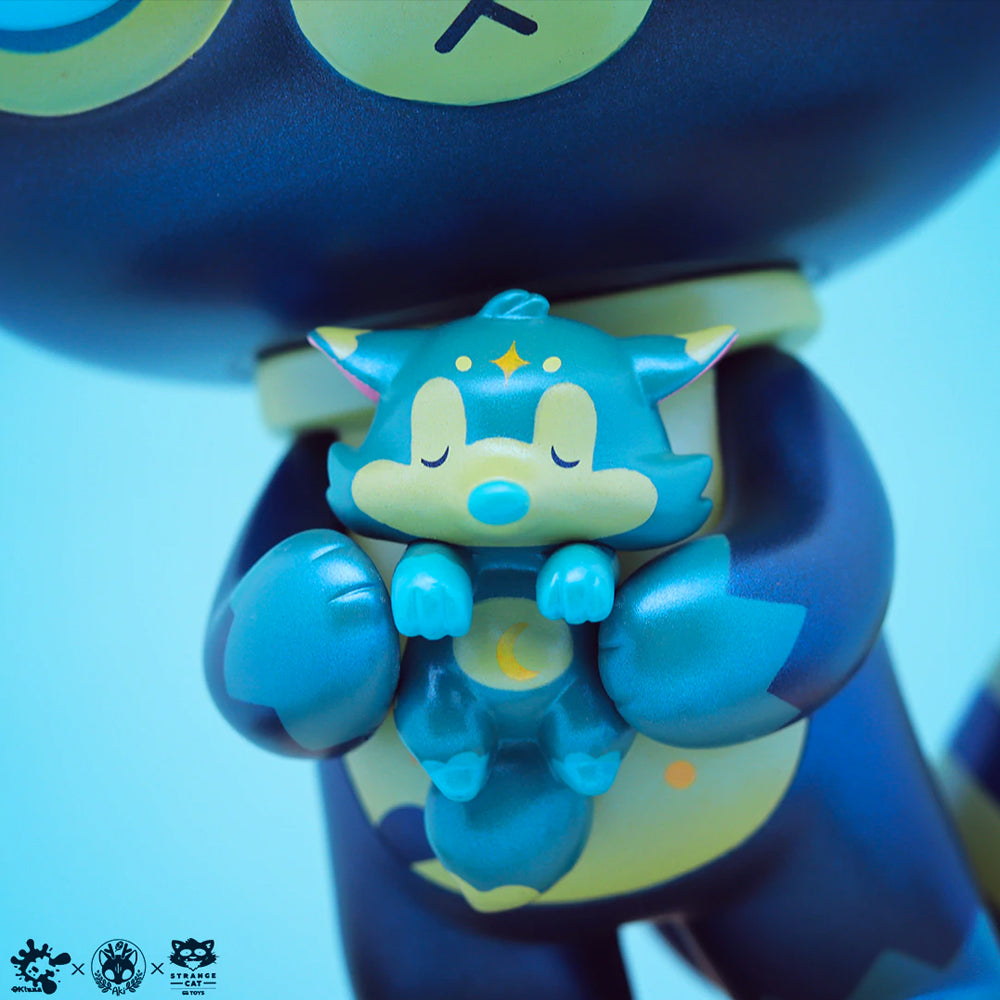 Jobi the Moon Fox x DeerCat Art Toy Figure by Ok Luna x Amber Aki Huang