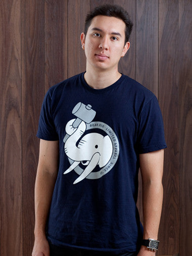 Bear Kid Elephant Navy T-Shirt - Mindzai - 1