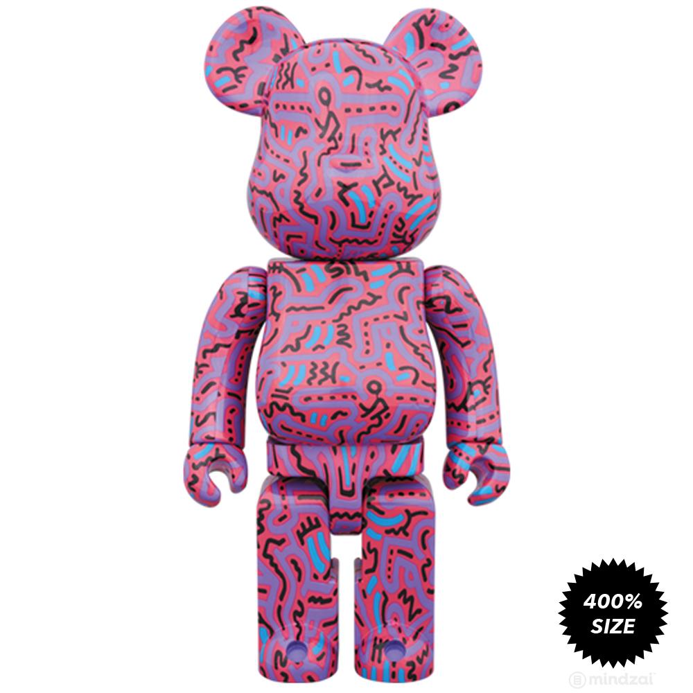 Keith Haring #2 100% + 400% Bearbrick Set by Medicom Toy