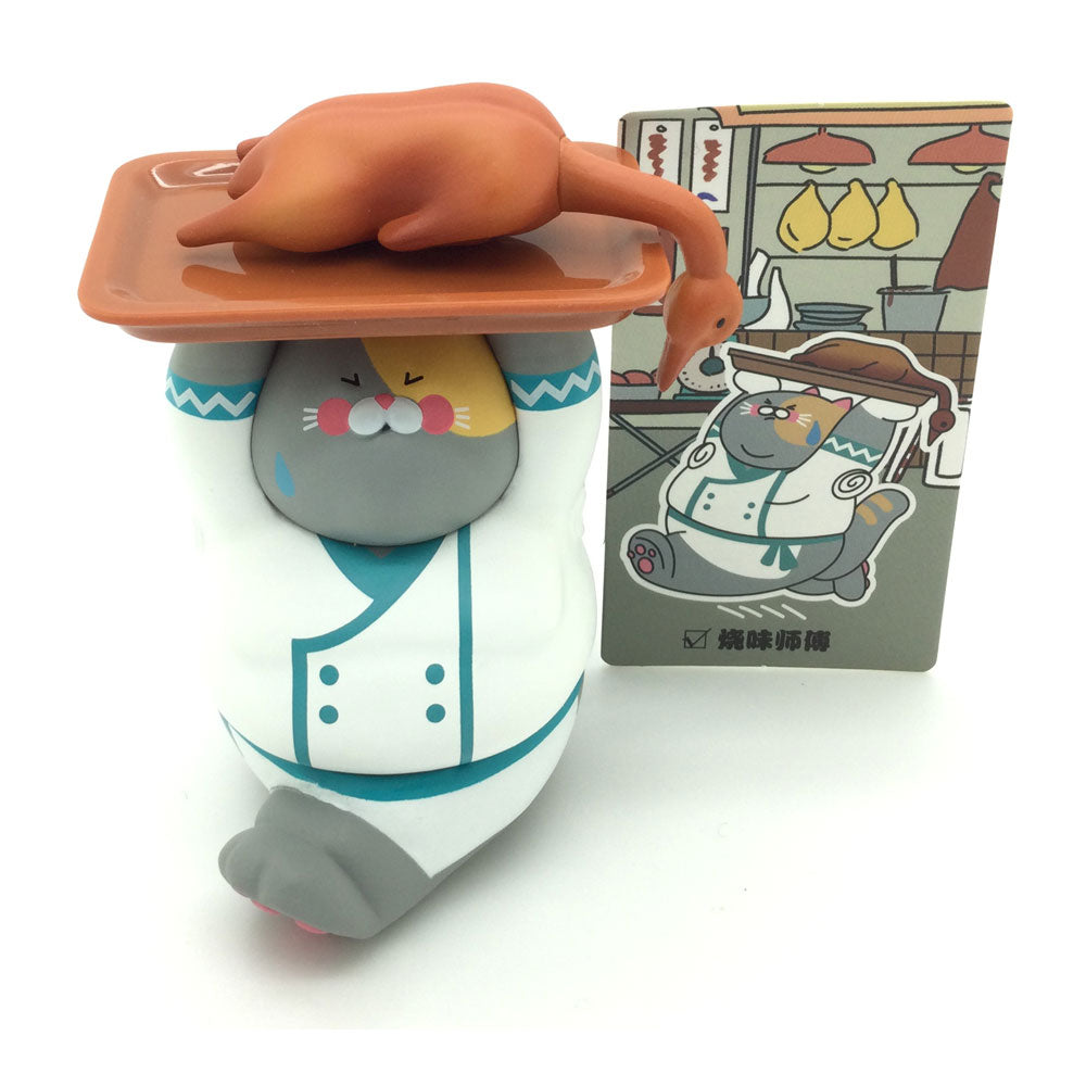 Get More Money Uncle Cat Blind Box Series by Lam Toys - Barbecue Master