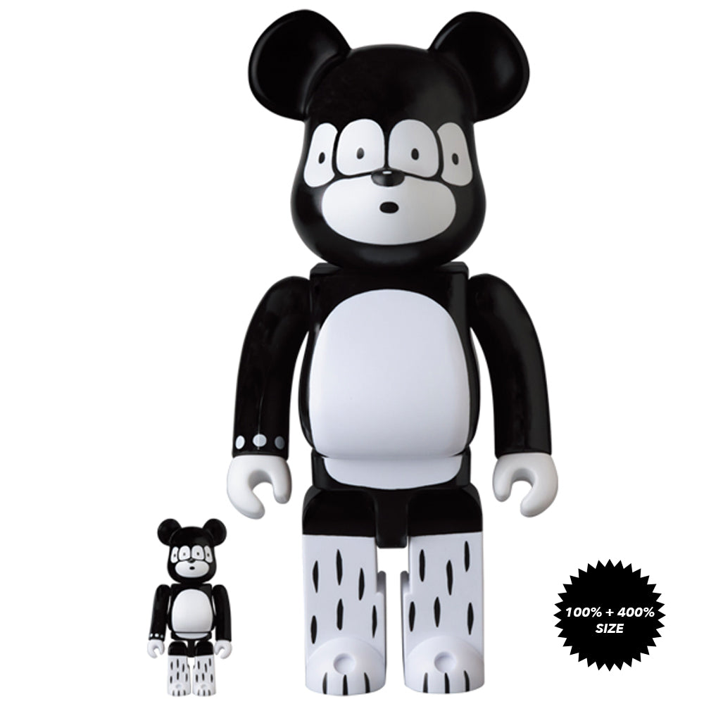 Matthew 100% + 400% Bearbrick Set by Bridge Ship House x Medicom Toy