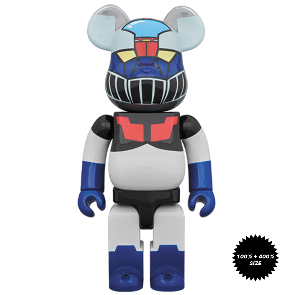 Mazinger Z and Koji Kabuto 100% + 400% Bearbrick Set by Medicom Toy