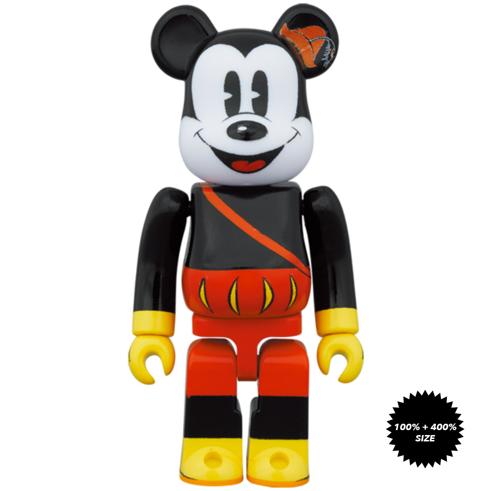 Mickey the Bard 100% + 400% Bearbrick Set by Medicom Toy