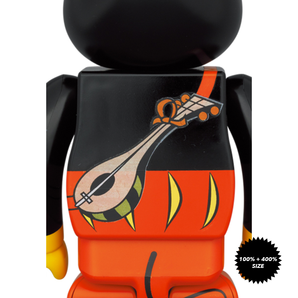 Mickey the Bard 100% + 400% Bearbrick Set by Medicom Toy