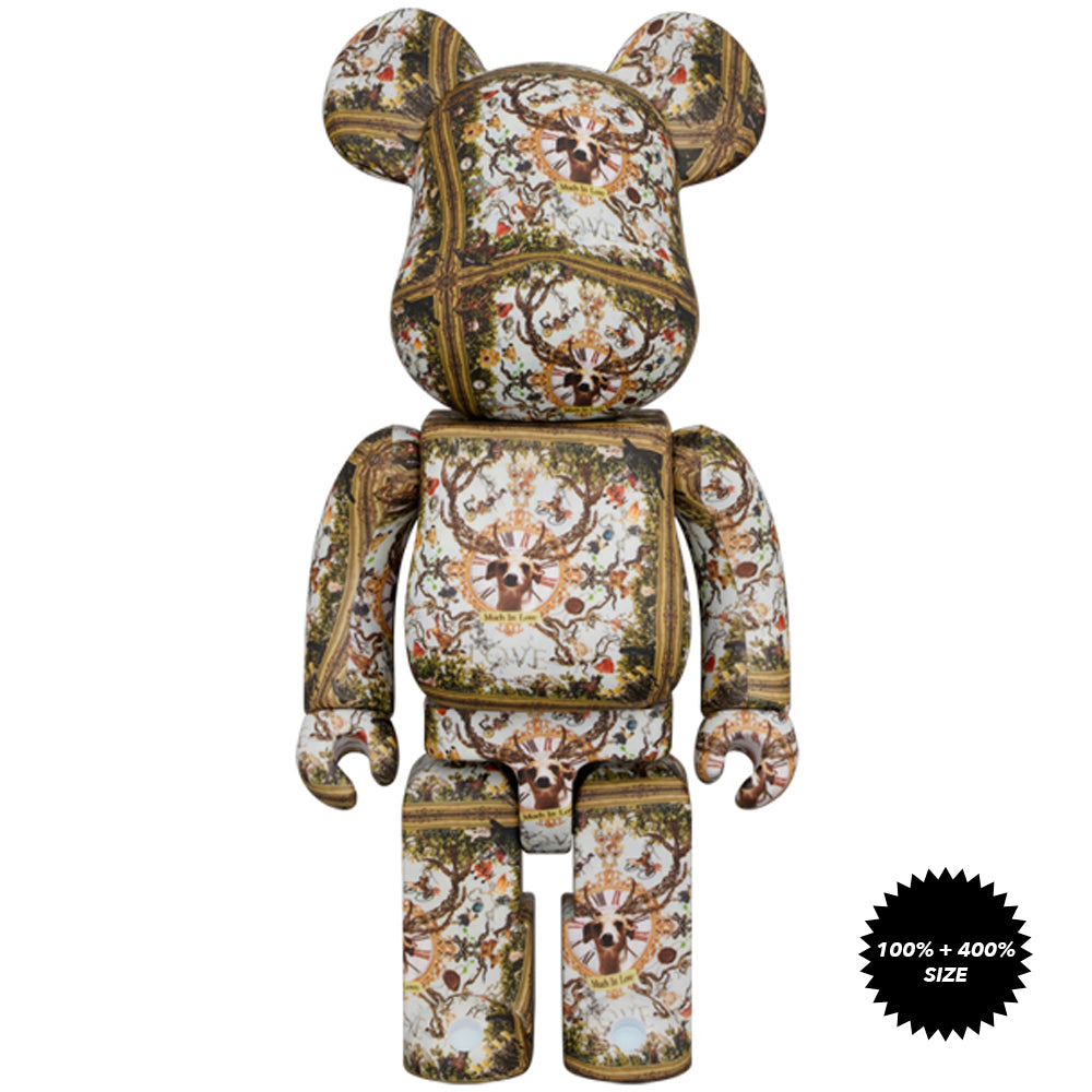 Much in Love 100% + 400% Bearbrick Set by Yuki Ogura x Medicom Toy