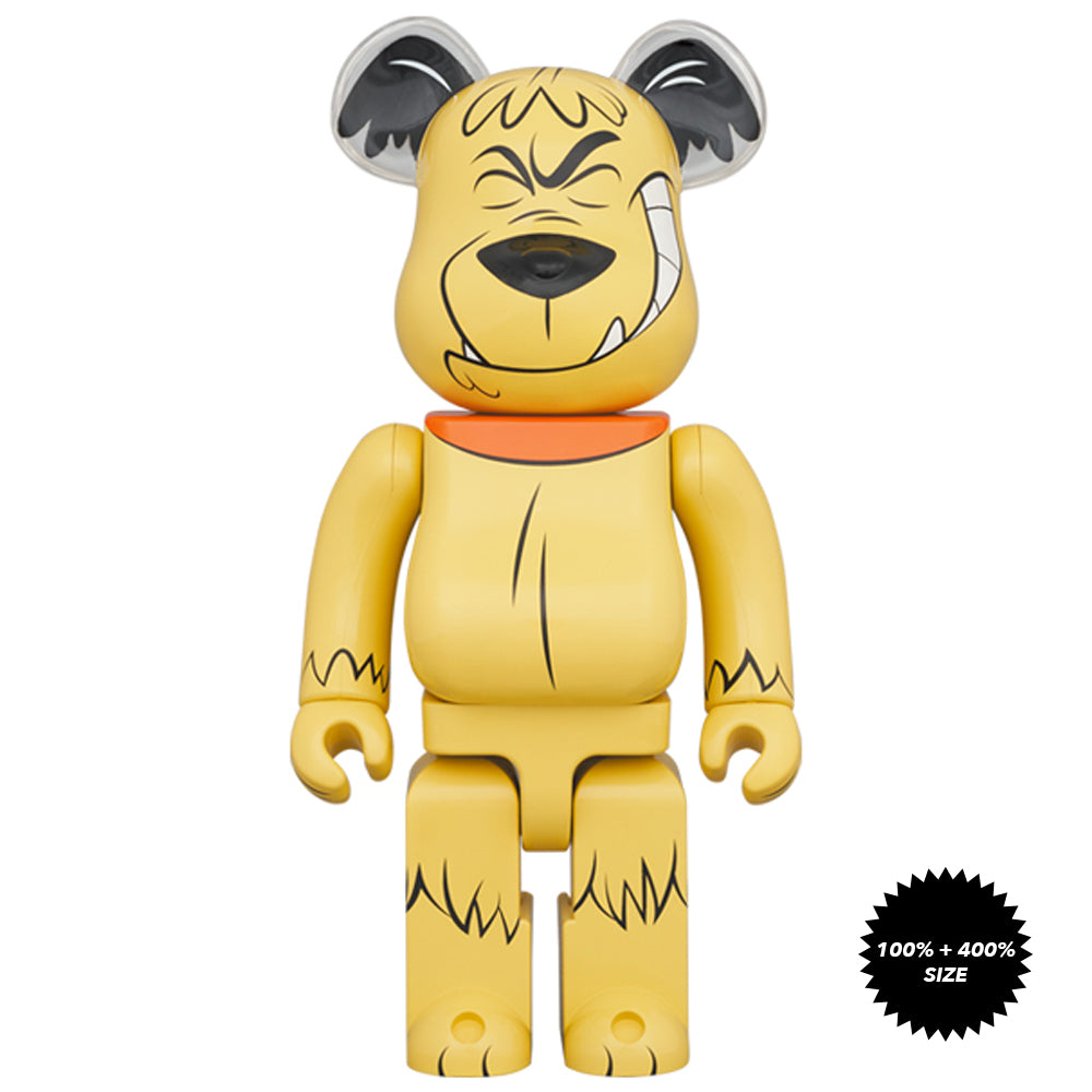 Wacky Races: Muttley 100% + 400% Bearbrick Set by Medicom Toy