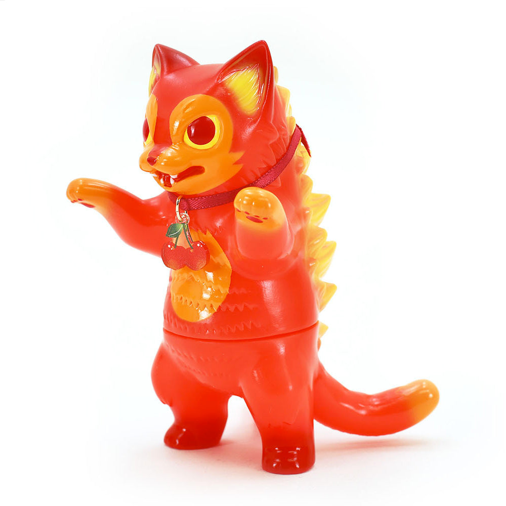 Negora Cherry Version Sofubi Art Toy by Konatsuya