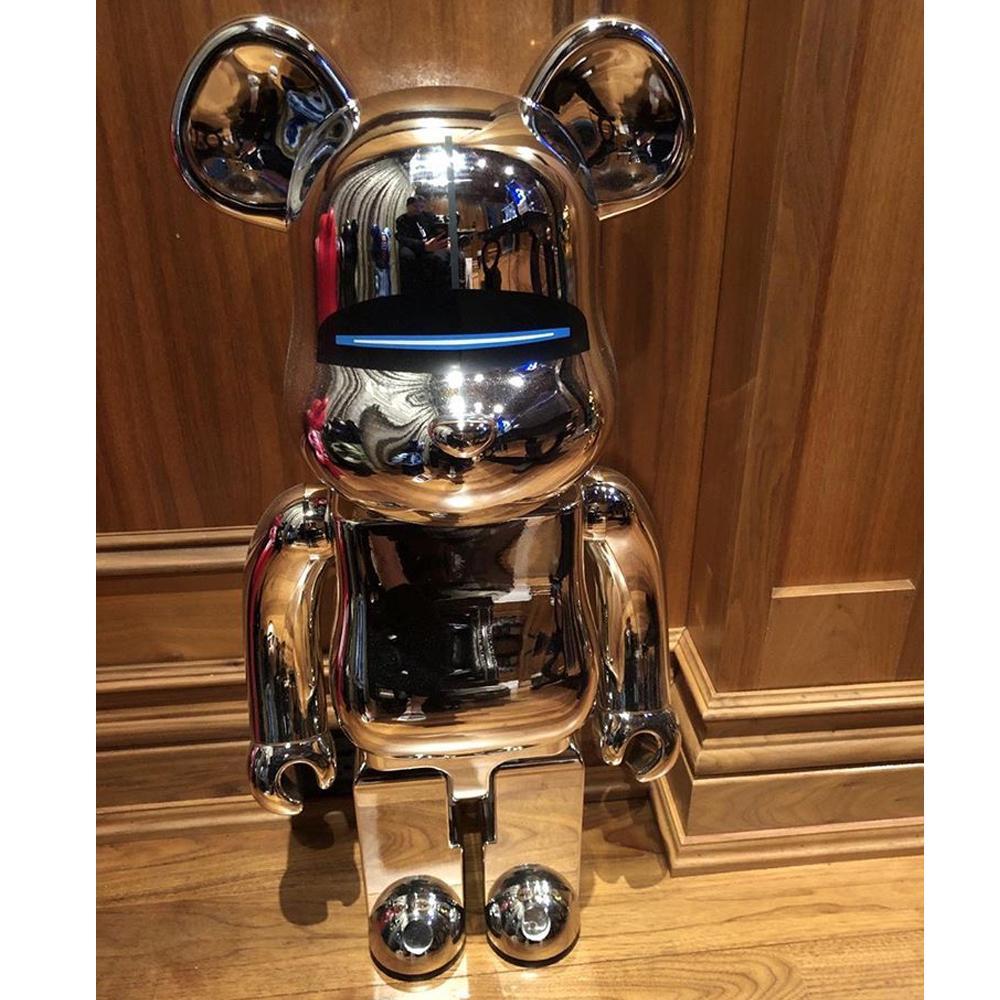 Sorayama Sexy Robot Chrome Silver 1000% Bearbrick by Sorayama x Medicom Toy (Pre-owned)