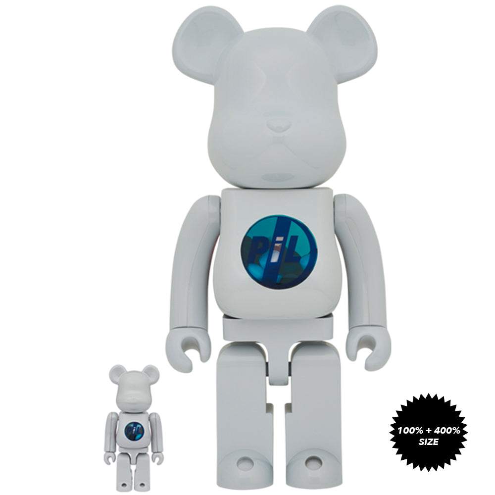 PiL (Chrome Ver.) 100% + 400% Bearbrick Set by Medicom Toy