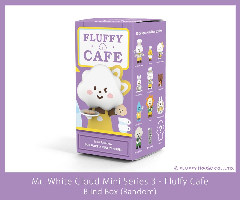 Mr. White Cloud Mini Series 3 Fluffy Cafe Edition by Fluffy House x POP MART