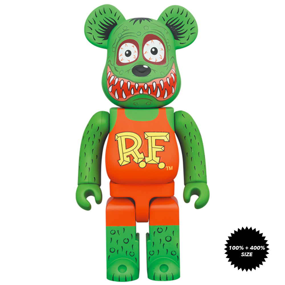 Rat Fink 100% + 400% Bearbrick Set by Medicom Toy