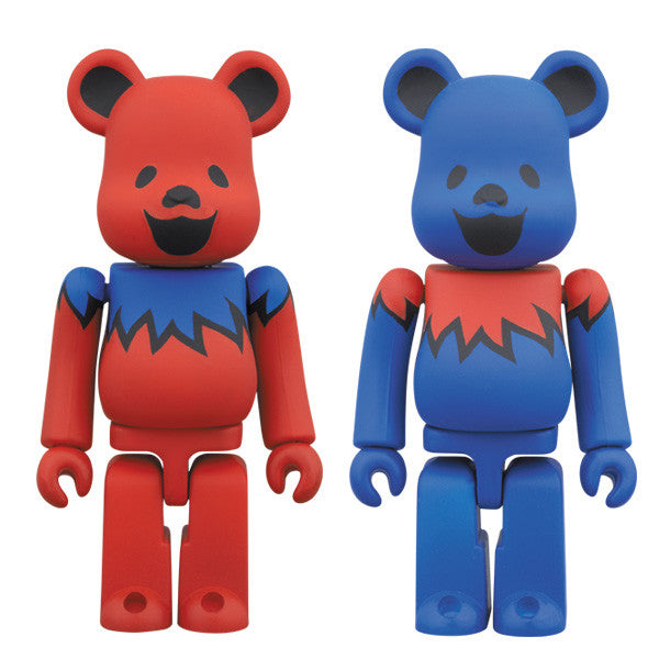 Grateful Dead Red and Blue 100% Bearbrick Bundle - Mindzai - 1