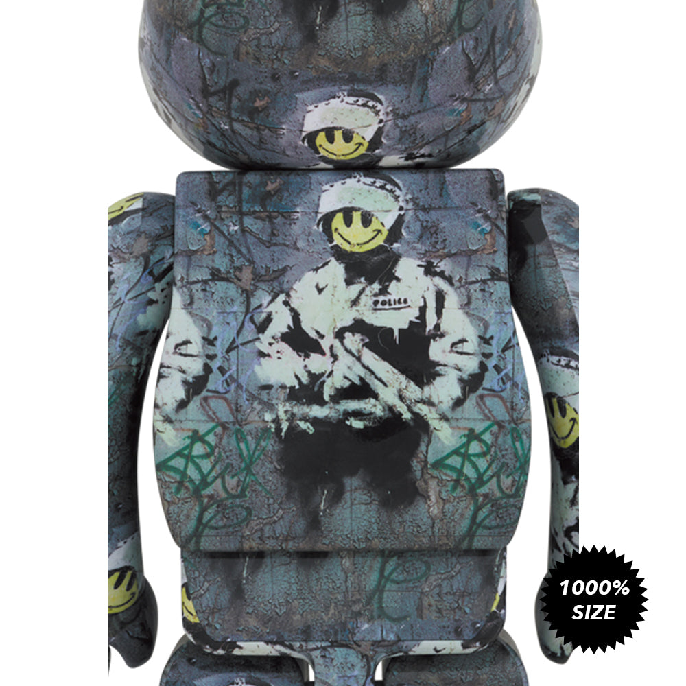 Banksy Riot Cop 1000% Bearbrick by Medicom Toy