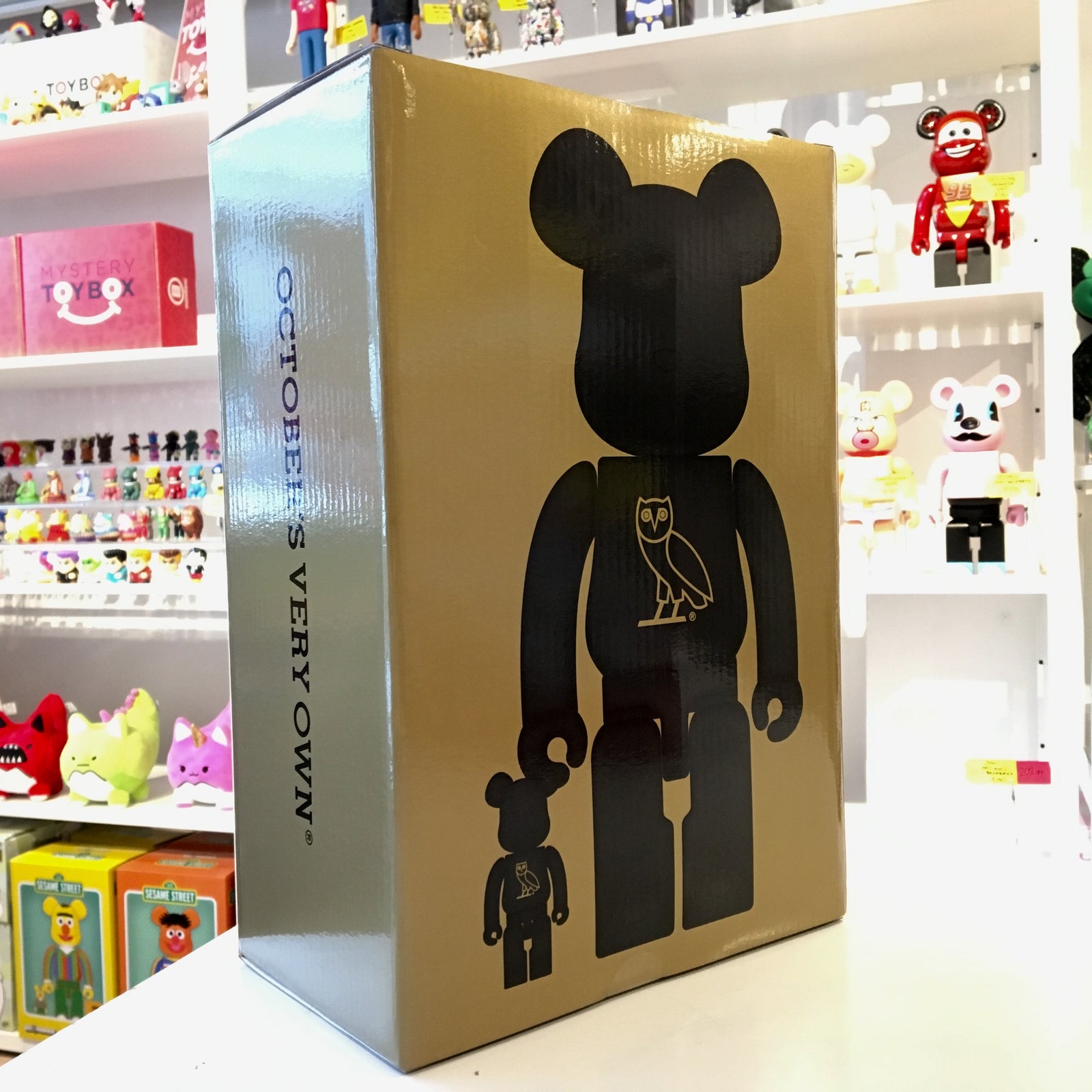 OG OWL 400% Bearbrick by OVO x Medicom Toy
