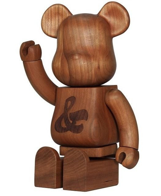 House Industries x Sync Wooden 400% Bearbrick by Karimoku - Mindzai - 2