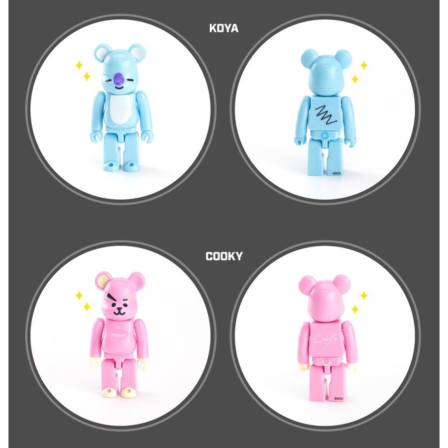 BT21 Limited Edition 100% Bearbrick by Medicom Toy x Line Friends