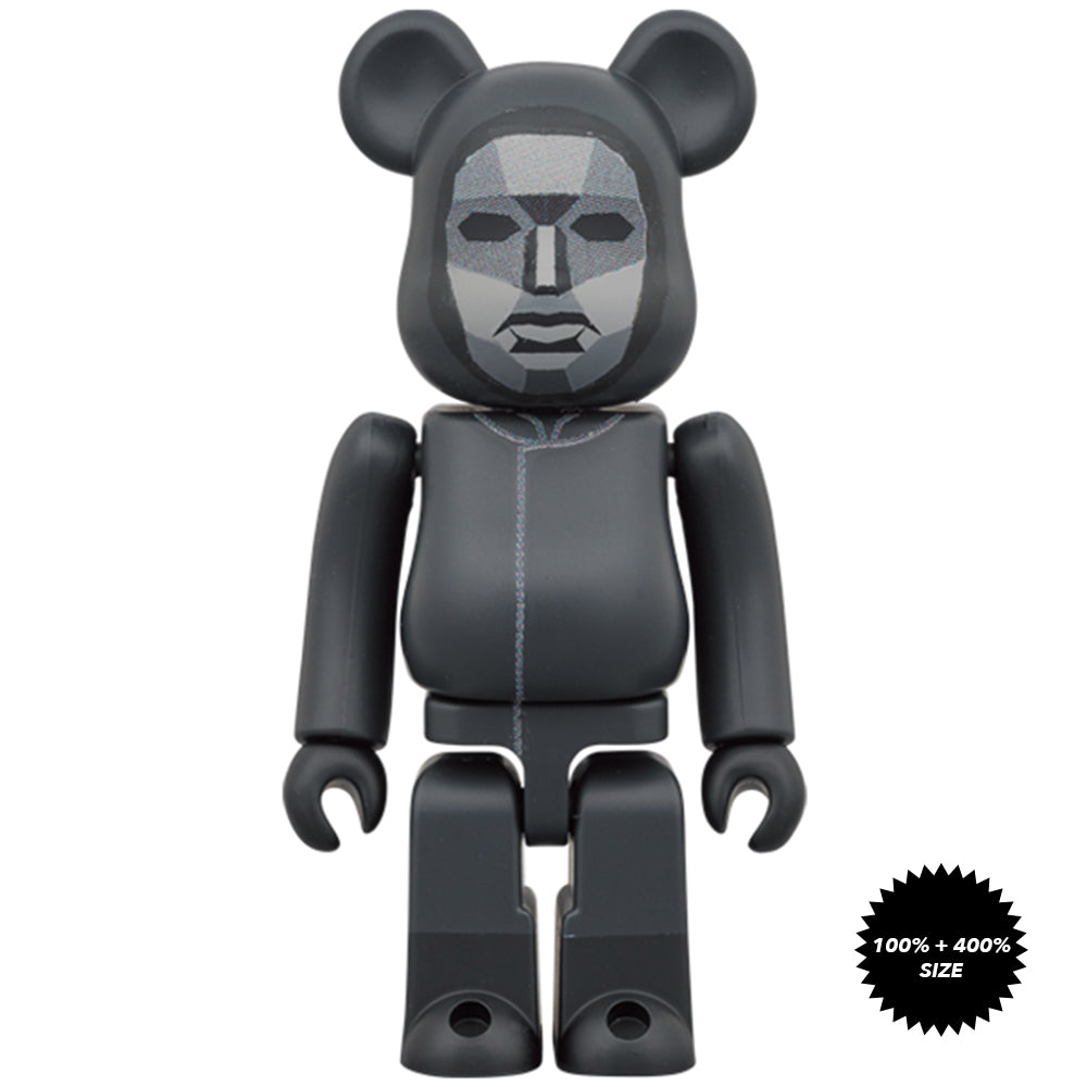 Squid Game Frontman 100% + 400% Bearbrick Set by Medicom Toy