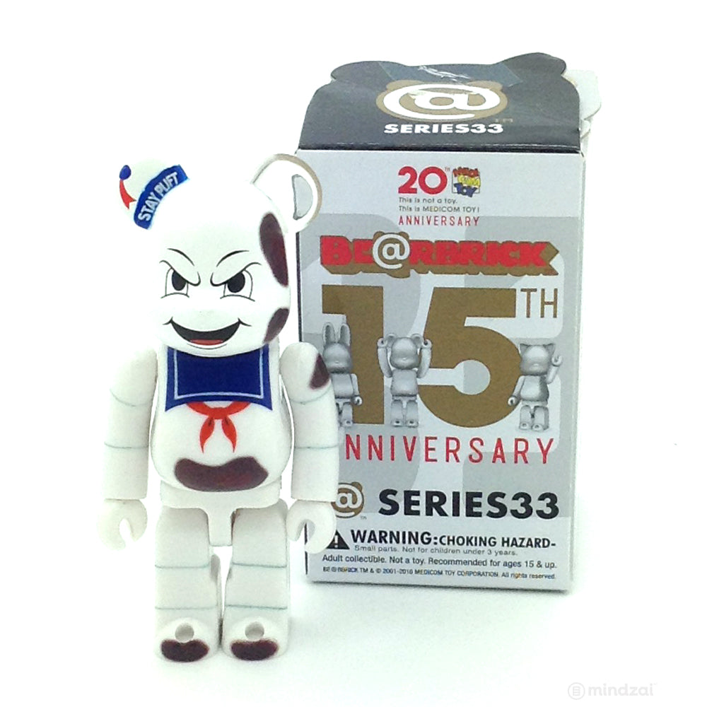 Bearbrick Series 33 - Ghost Busters Stay Puft Marshmallow Man Burnt (Secret)