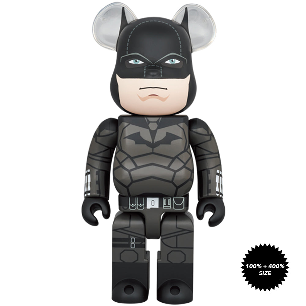 The Batman 100% + 400% Bearbrick Set by Medicom Toy