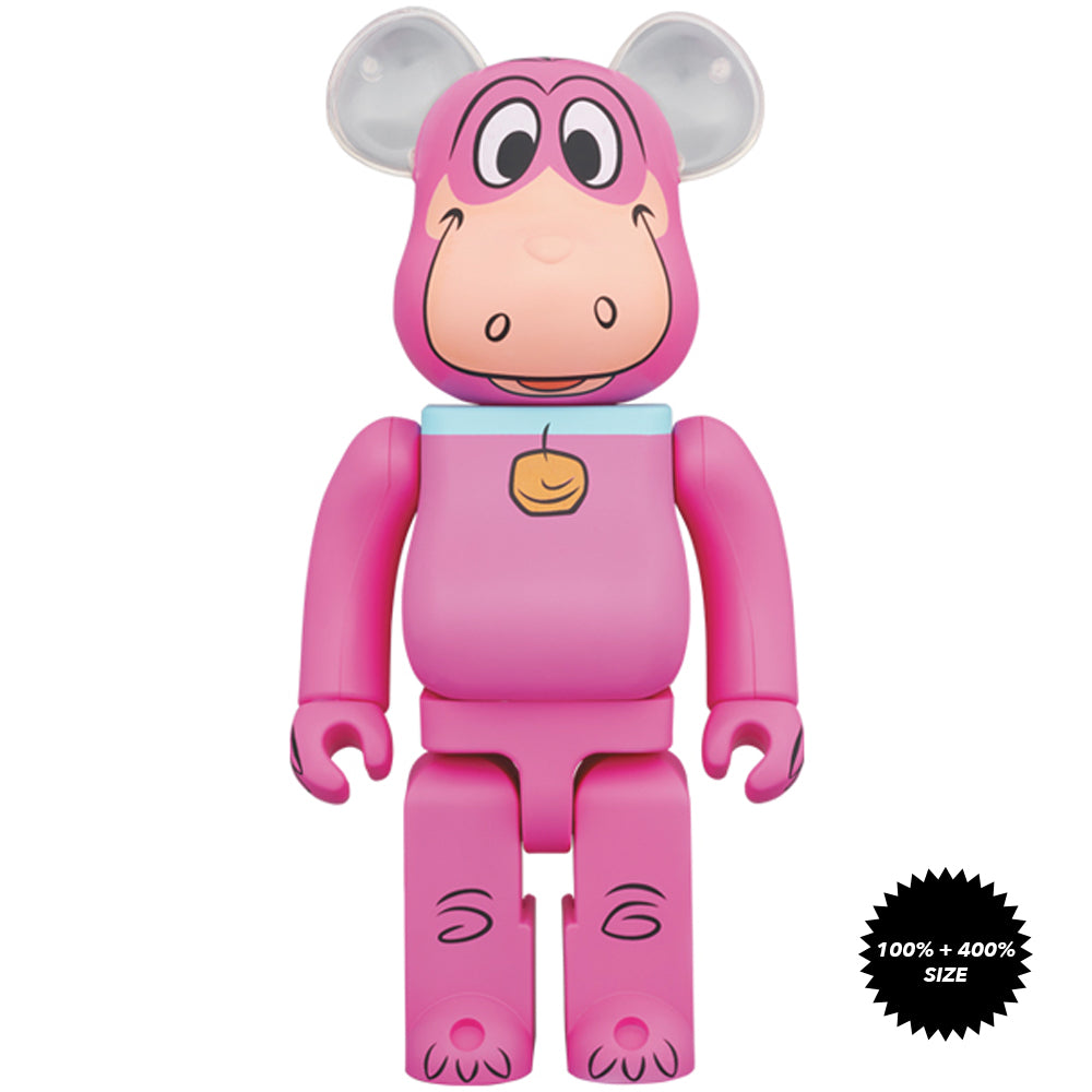 The Flintstones: Dino 100% + 400% Bearbrick Set by Medicom Toy