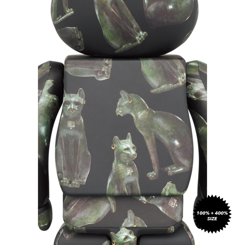 The Gayer-Anderson Cat 100% + 400% Bearbrick Set by Medicom Toy x The British Museum