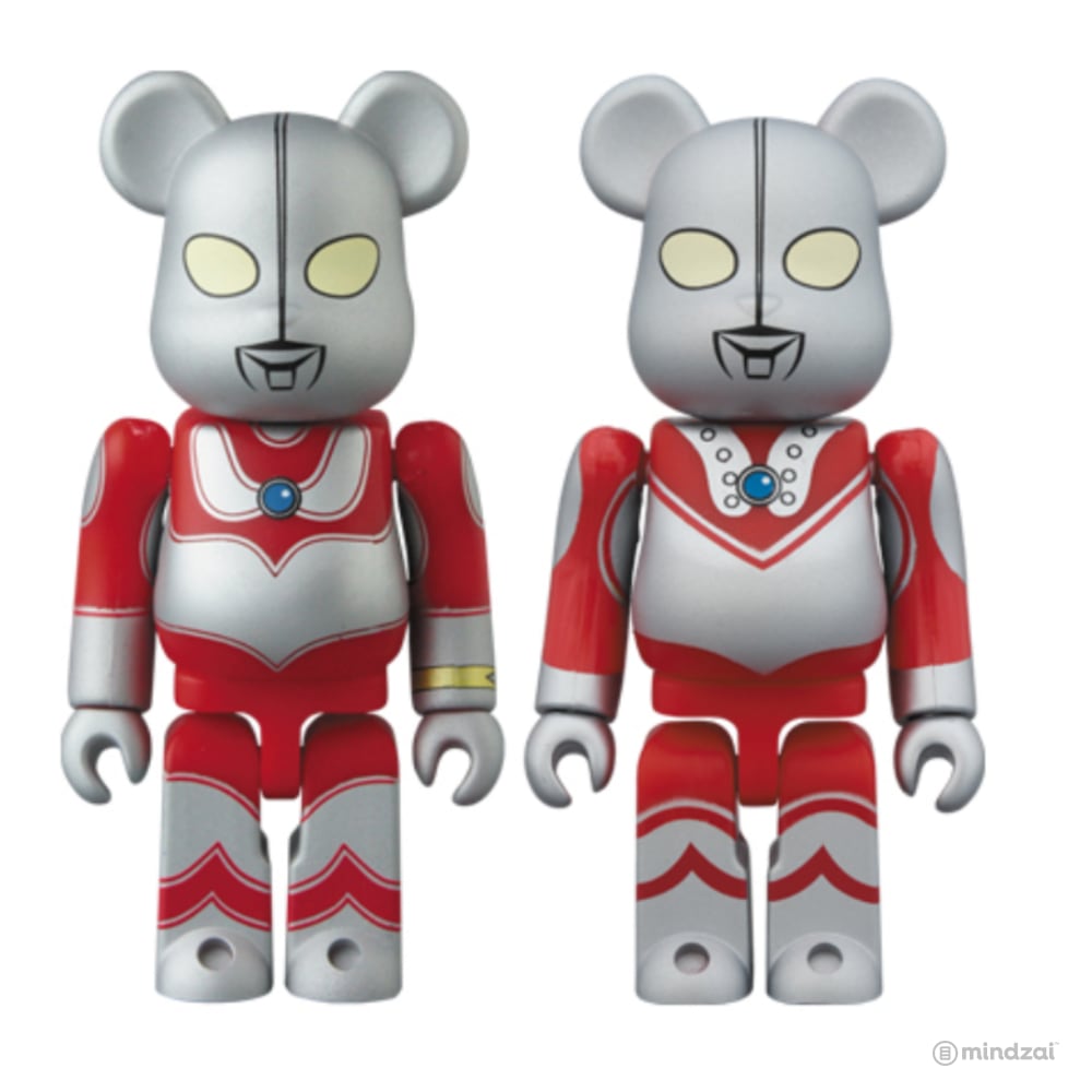 Ultraman Jack & Ultraman Zoffy 100% Bearbrick 2-Pack by Medicom Toy