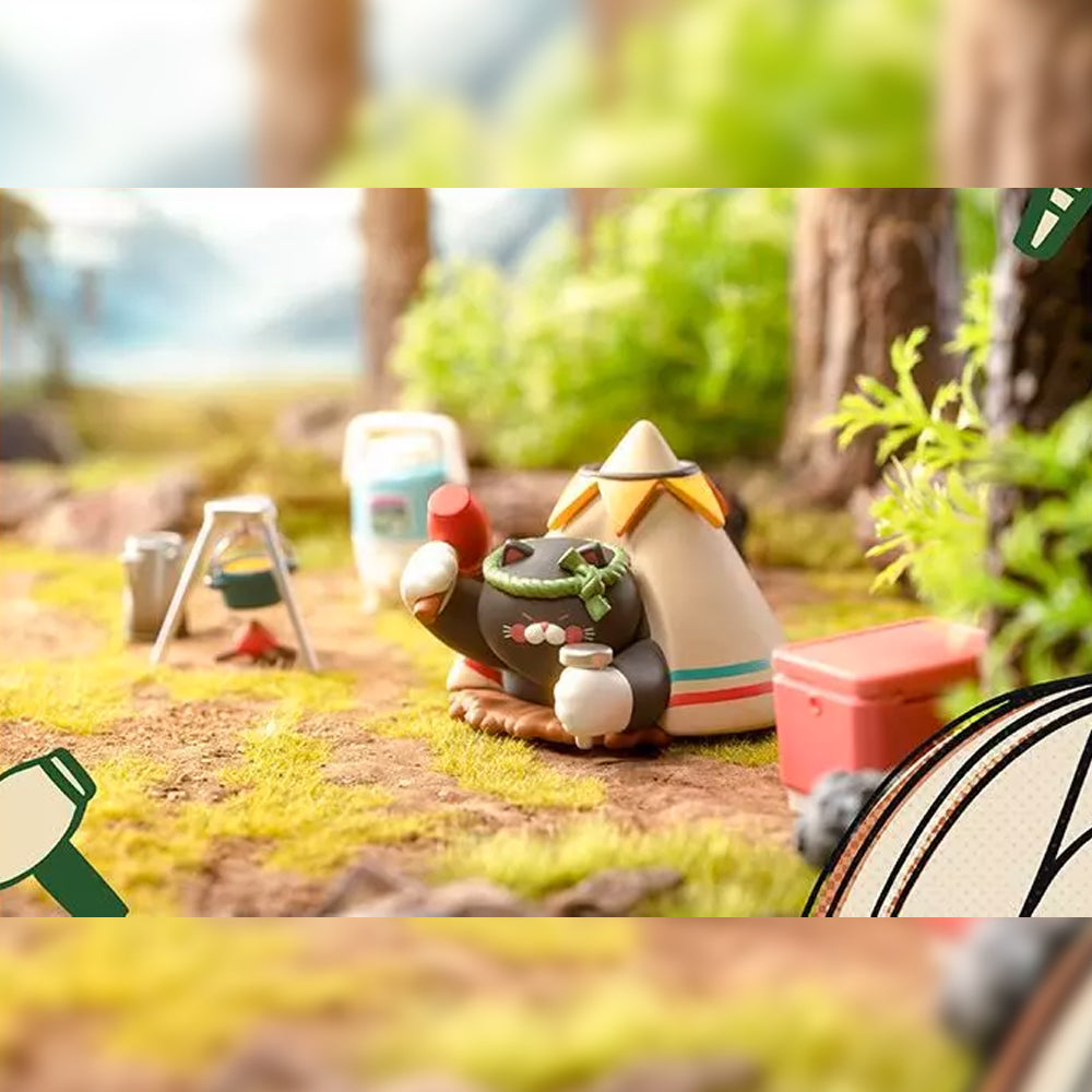 Get More Money Uncle Cat Vol. 2 Go Camping Blind Box Series by Lam Toys