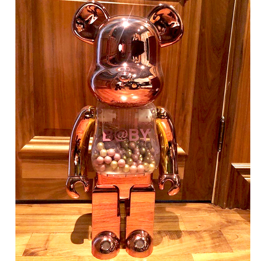 My First Baby Pink / Gold 1000% Bearbrick by Medicom Toy (Pre-owned)