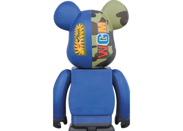 Medicom Bearbrick x Bape 1st Camo Shark 1000%