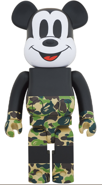 Medicom Disney BAPE X Mickey Mouse (Green) Be@rbrick 1000%