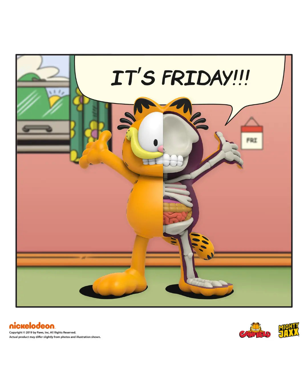 Surprised Garfield - Garfield Freeny's Hidden Dissectibles Series by Mighty Jaxx