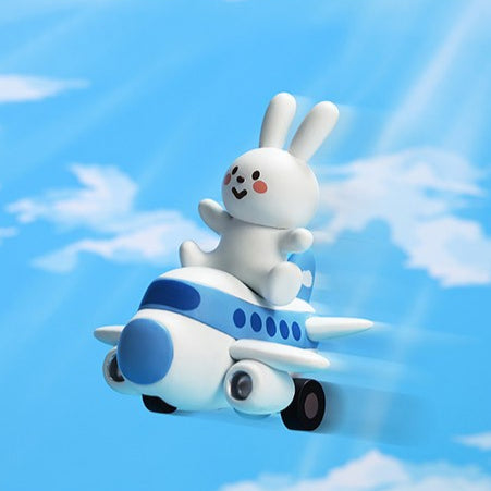 Flying Rabbit (SECRET) Mr.White Cloud Series 5 Fluffy Airlines by POP MART x Fluffy House