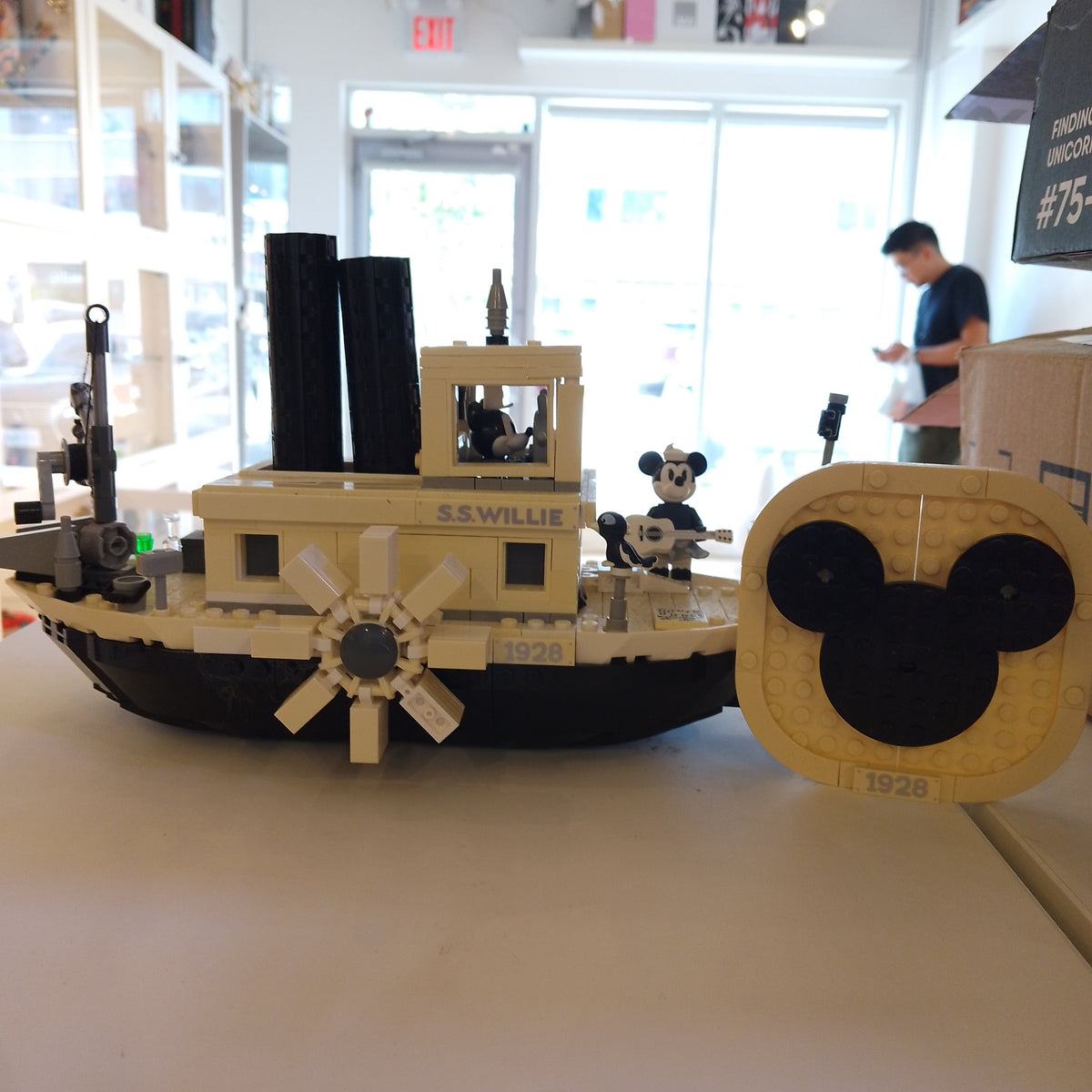 Lego Disney Steamboat Willie Lego Build - Lego
