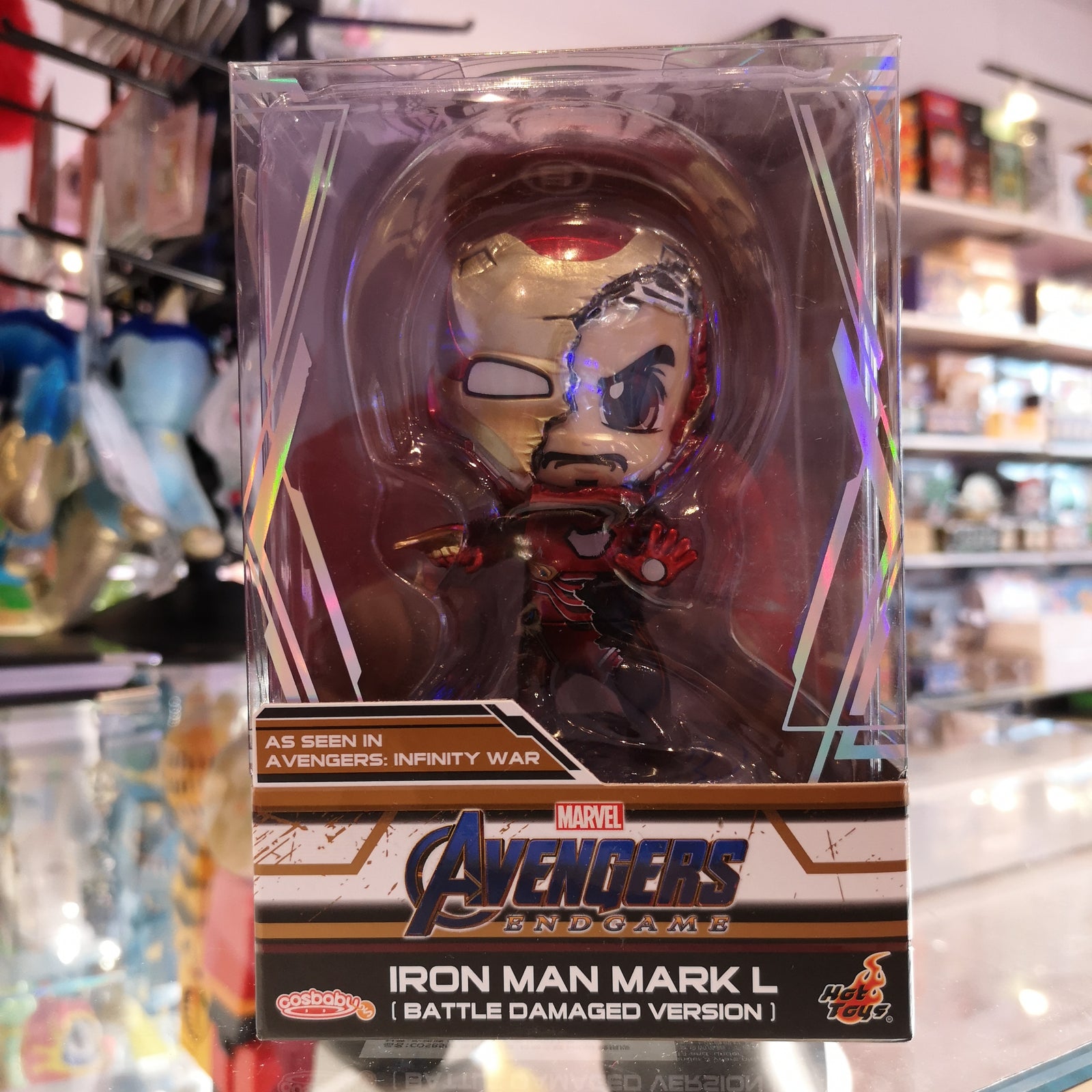 Iron Man Mark L (Battle Damaged Version) Cosbaby Bobble Head Avenger End Game by Marvel x Cosbaby
