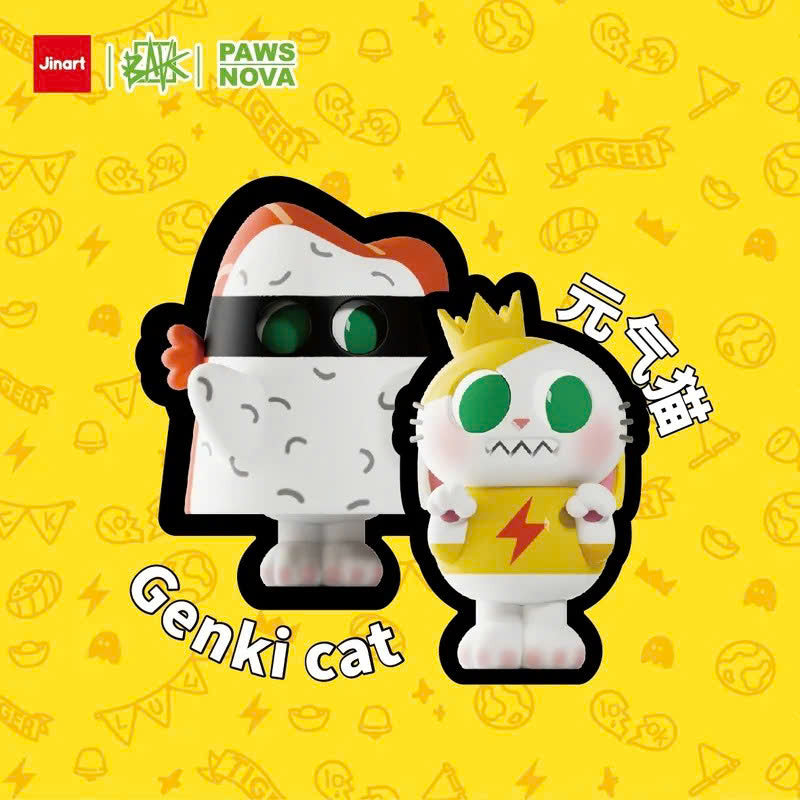 Genki Cat (Sushi) - Ghost Cat Mini by PAWS NOVA & Jinart