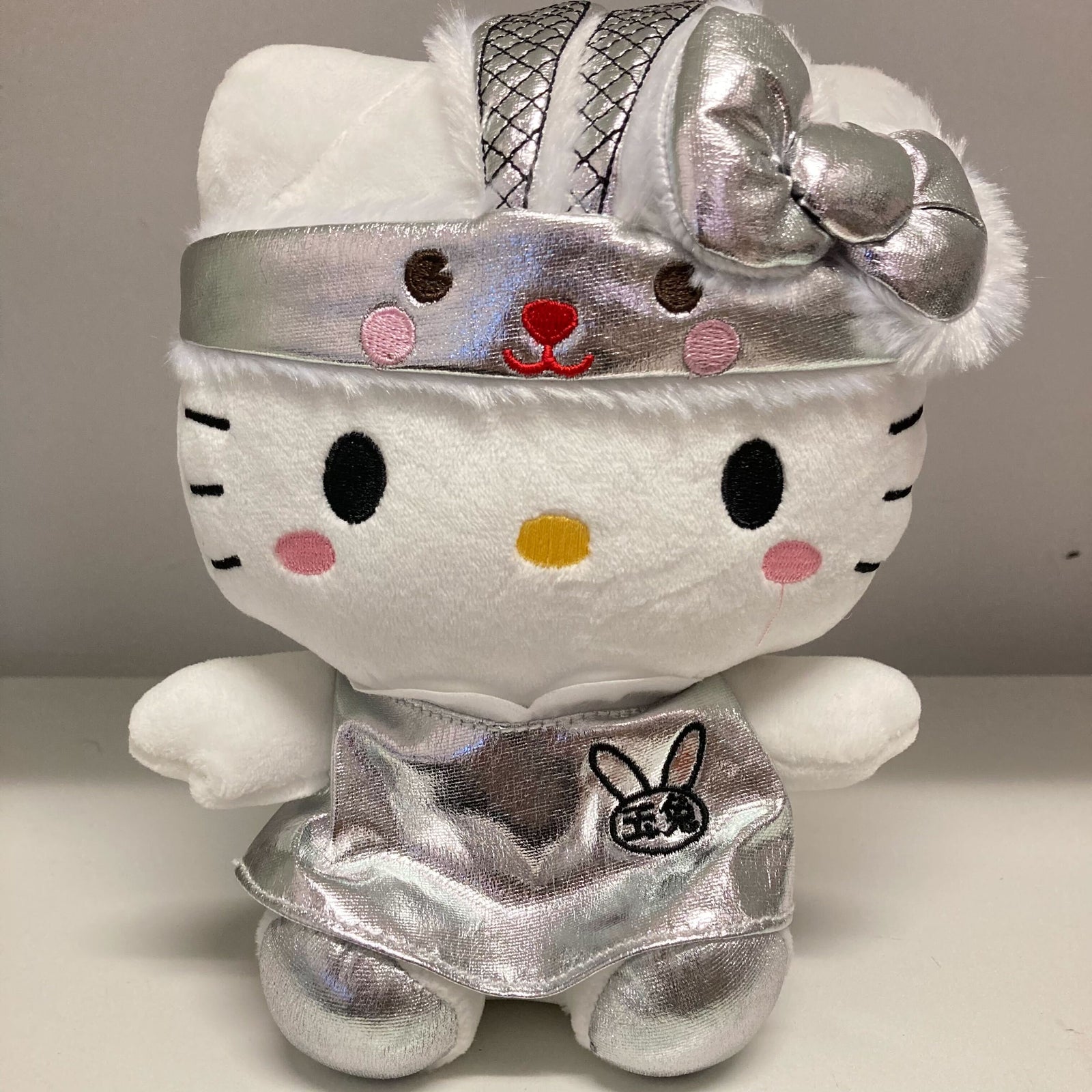 Hello Kitty Rabbit (Silver) Plush