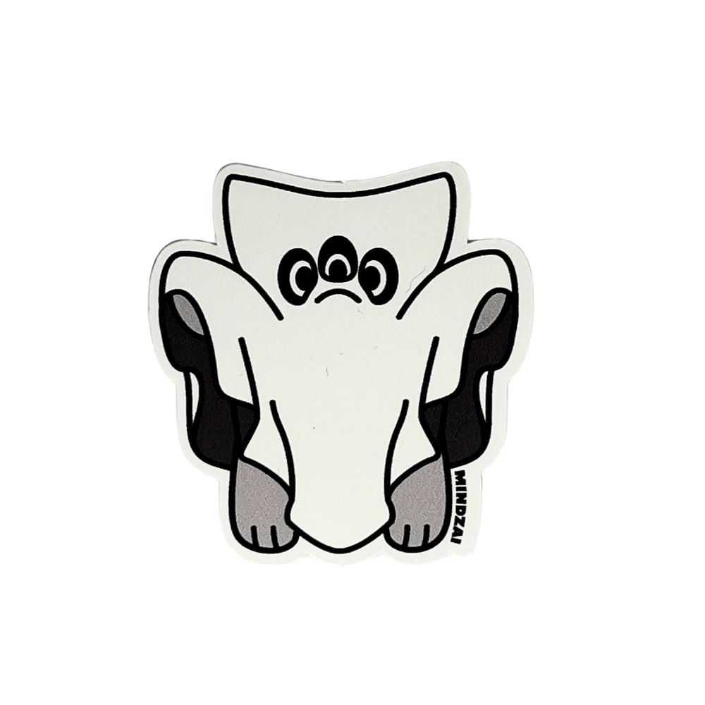 Hunter Ghost Small Vinyl Sticker