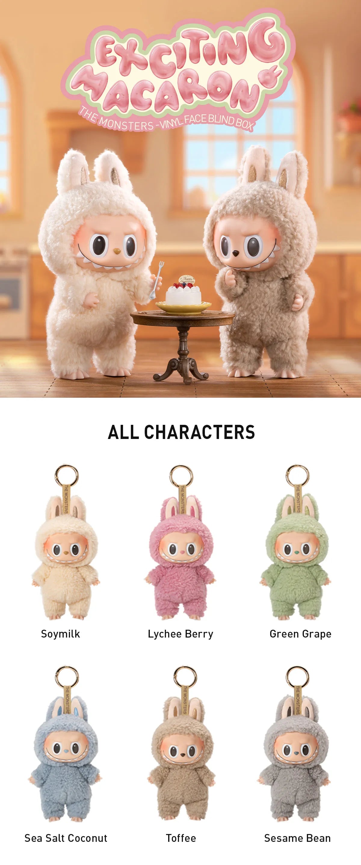 The Monsters Exciting Tasty Macarons Vinyl Face Blind Box by POP