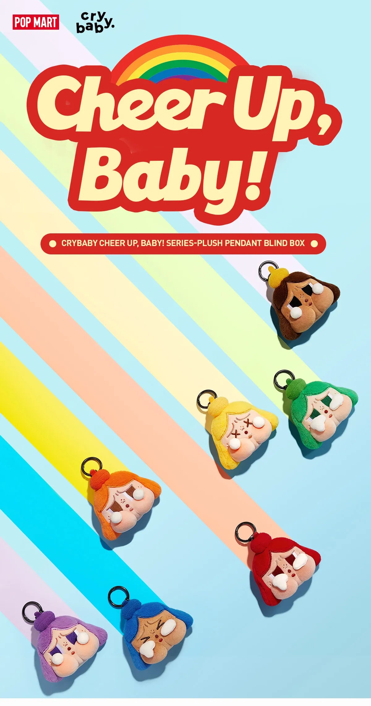 CRYBABY CHEER UP, BABY! Series Plush Pendant Blind Box by POP MART