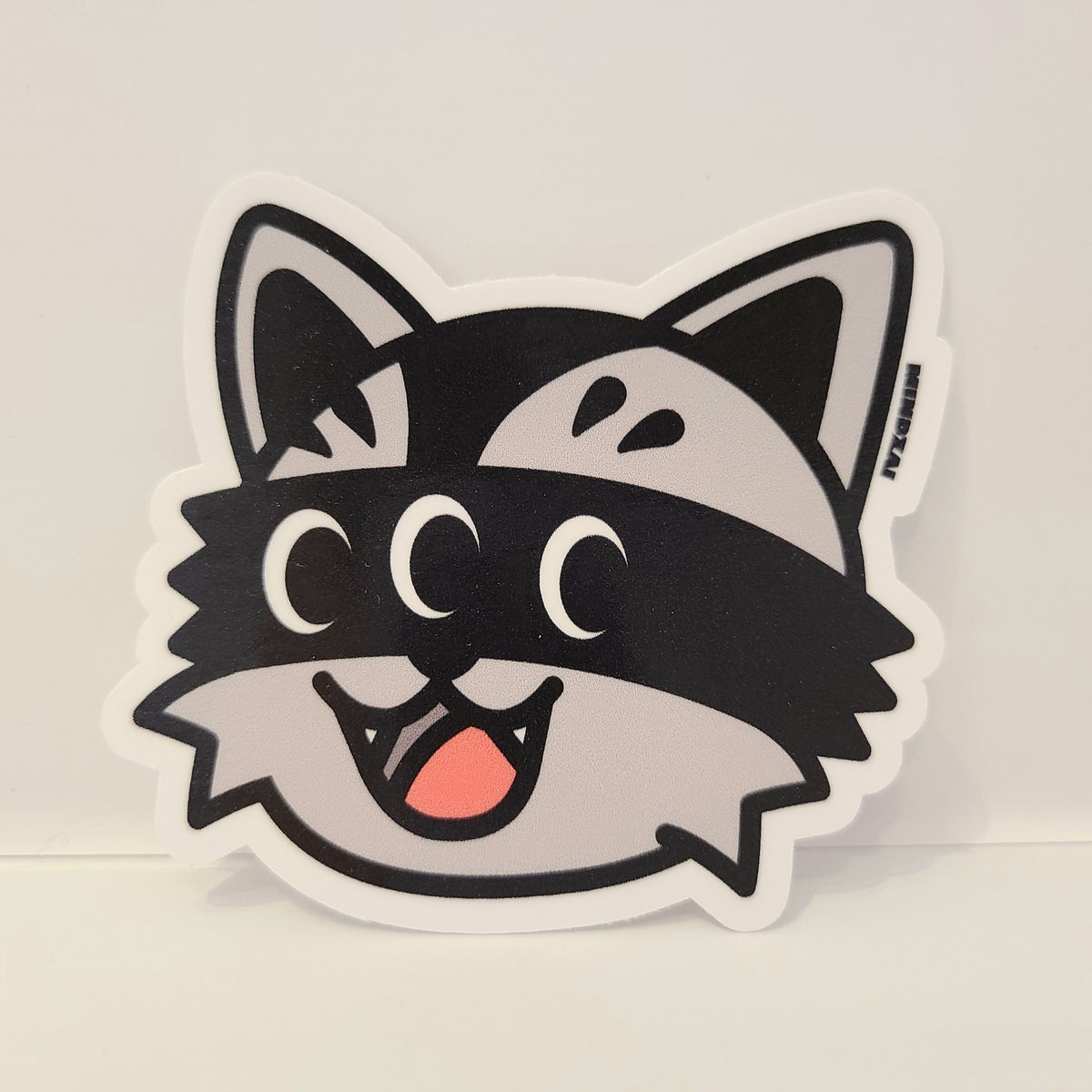 Hunter Happy Open Mouth Medium Sticker