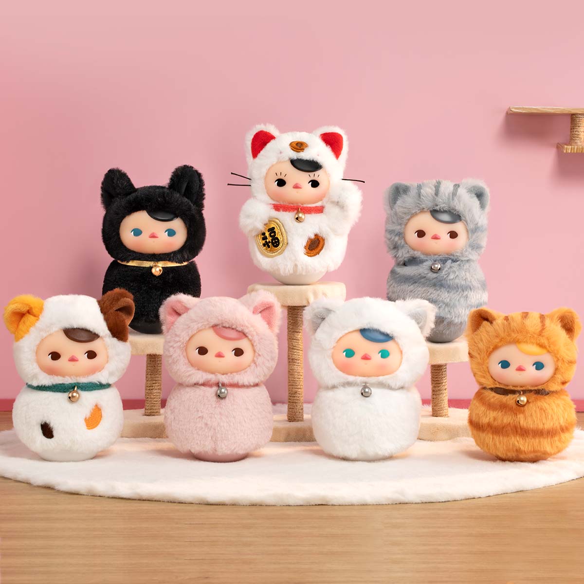 PUCKY Roly-Poly Kitty Series-Vinyl Plush Blind Box by POP MART