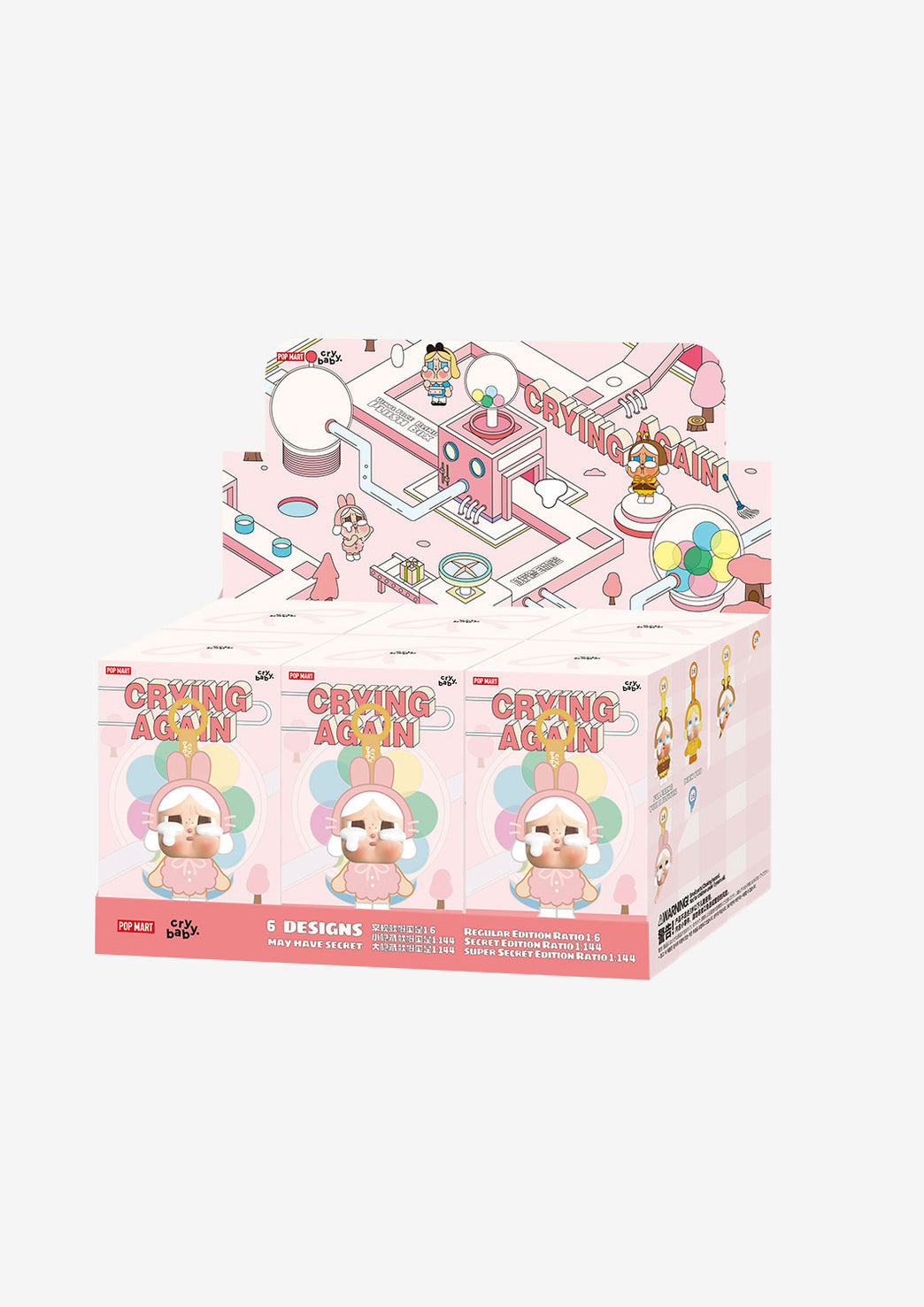 CRYBABY Crying Again Series-Vinyl Face  Plush Blind Box by POP MART