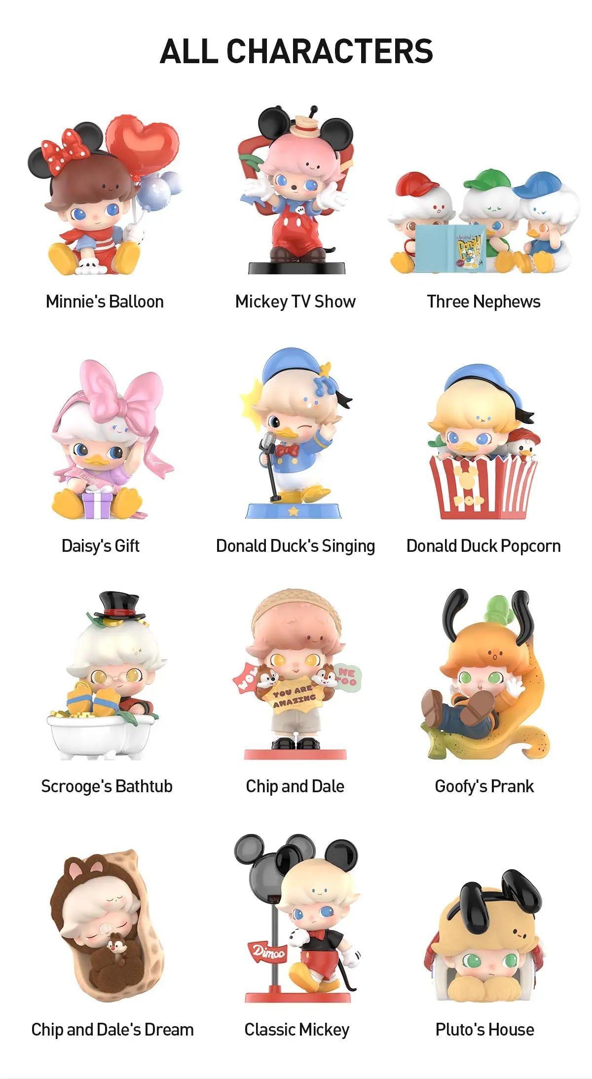Dimoo World × Disney Series Figures Blind Box  by POP MART