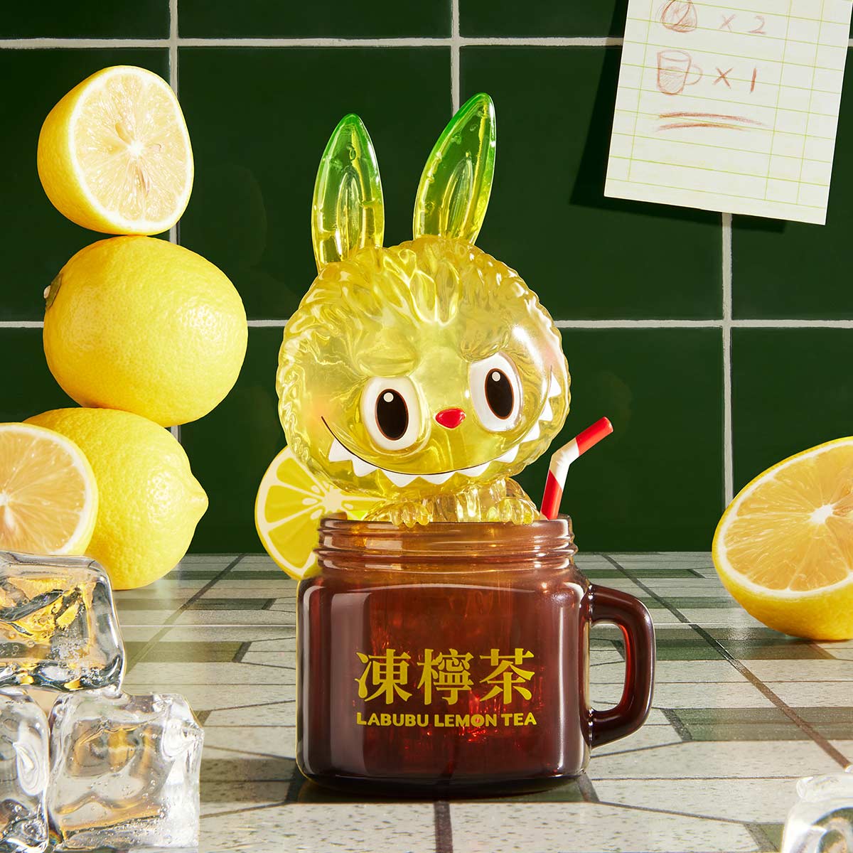 Labubu Lemon Tea Figure by POP MART