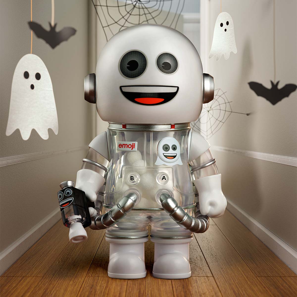 Mega Space Molly 100% × emoji Series by POP MART