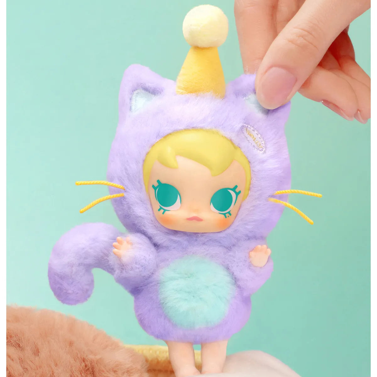 Leave Me Alone (Purple) - Baby Molly Pocket Friends Plush Pendant Series by POP MART